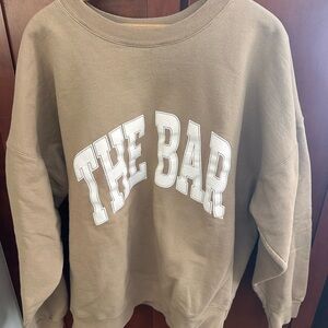 The Bar Tan Crew neck sweatshirt